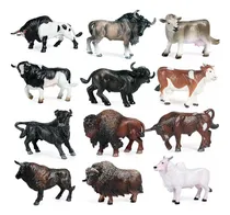 Comprar 12 Figuras Realistas De Animales De Granja Modelo Vaca Para