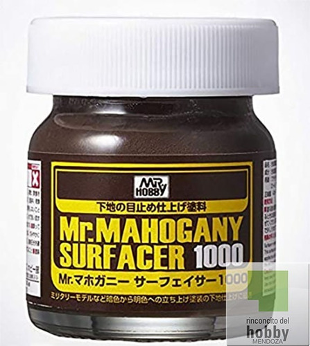 Mr Hobby Mr. Mahogany Surfacer 1000 Sf-290 40m Rdelhobby Mza