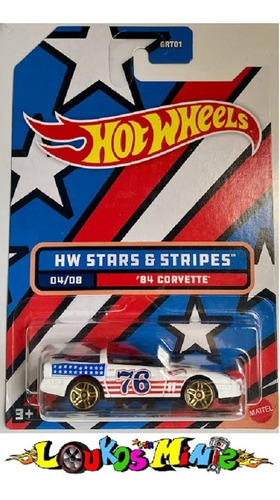 Hot Wheels '84 Corvette Hw Stars & Stripes 04/08 Original