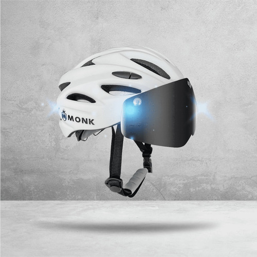 Imagen 4 de 6 de Casco Para Bicicleta Ciclismo Mtb Monk Led