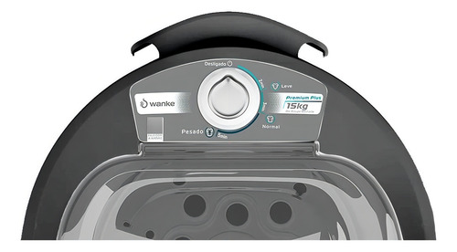 Lavadora Super 4kg + Centrífuga Premium Plus 15kg Wanke 220v Cor Preto