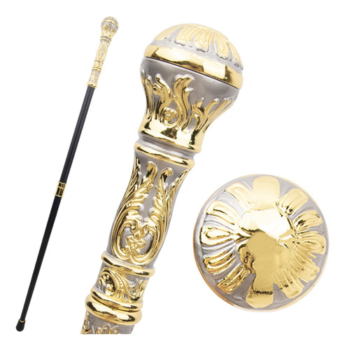 Bastão De Caminhada Round Fashion Stick, Cinza Dourado, 93 C