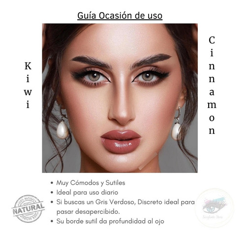 Lentes De Contacto Cosméticos Color Gris Oscuro /originales