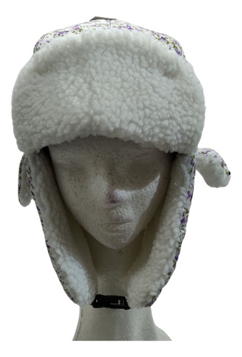 Gorro Aviador Con Piel Dama Juvenil Hot Hat Art 1435