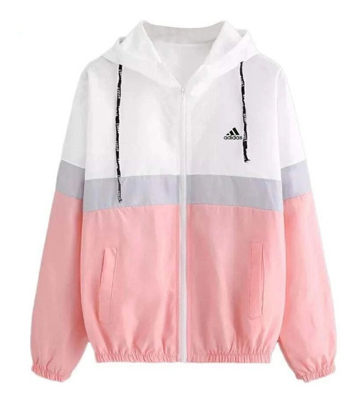 jaqueta impermeável adidas feminina