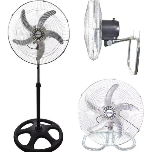 Ventilador Microsonic De Mesa/pie/pared - 3 En 1 - 5 Aspas