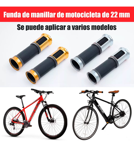Puños Bicicleta Antiderrape Aluminio Mtb Ruta Bmx Empuñadura