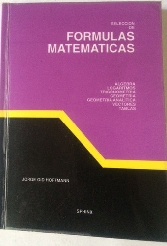 Imagen 1 de 6 de Seleccion De Formulas Matematicas