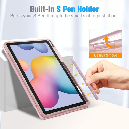 Case Funda Para Galaxy Tab S6 Lite P613 P610 Con Portalápiz
