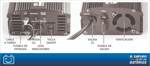 Cargador Enertik Automatico 12v 10a Inteligente Emporio