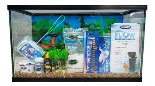 Kit Acuario Pecera Equipo Completo 40l