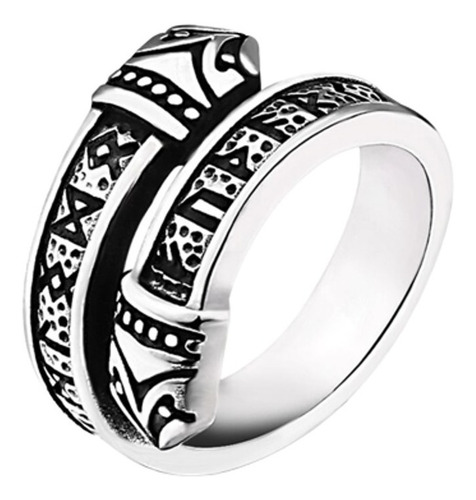 Beier Anillo Acero Inoxidable Unisex Runas Vikingas Nórdicas