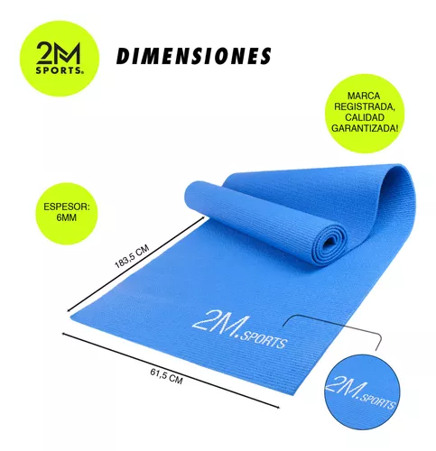 Mat de yoga de PVC x6mm de espesor