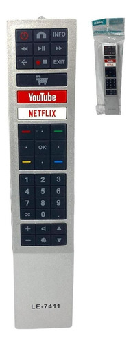 Controle Para Smart Tv Aoc Le-7411 Netflix Youtube