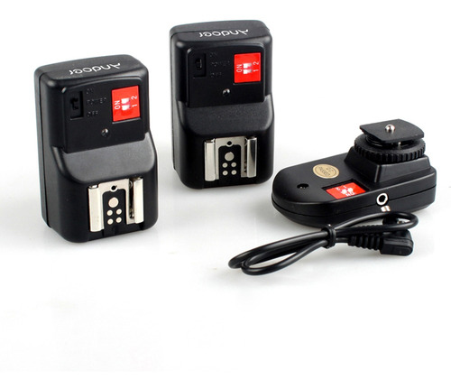 Transmisor Flash Trigger Con 2 Receptores Nikon, Pentax, Oly