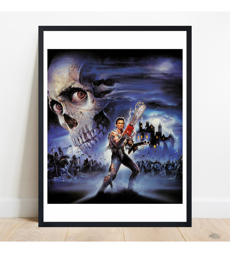 Cuadro Evil Dead Ash Sam Raimi Bruce Campbell Varios Modelos Negro Negro