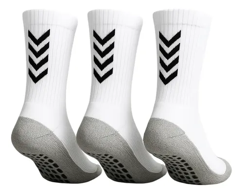 Pack X3 Pares De Medias 3/4 Algodón Antideslizante Deportes