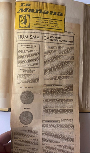 Notas Numismáticas, Diario La Mañana  R. Vergara  1964/5, B1