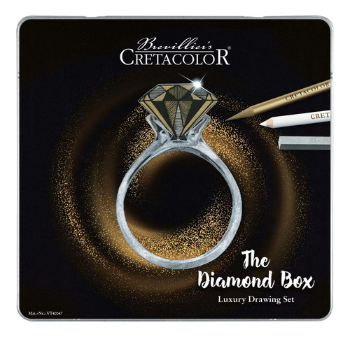 Estojo Desenho Diamond Box Cretacolor 15 Pecas