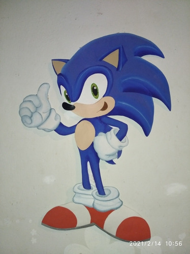 Imagen 1 de 1 de Sonic Figuras En Foami El Modelo De Su Preferencia 