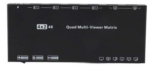 Divisor De Interfaz Multimedia Hd 4x2 Er 4k 30 Hz Remote 6