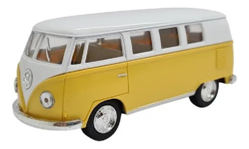 Miniatura Metal Volkswagen Kombi Amarelo 1962 Kt5060d