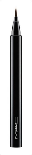 Delineador De Ojos Mac Brushstroke Liquid Eyeliner Color Marrón