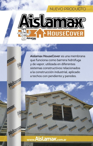 Housecover Hidrofugo Barrera De Vapor 30m2 Barrera Hidrofuga
