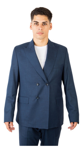 Ambo Traje Hombre Cruzado Premium Slim Fit Rinaldi