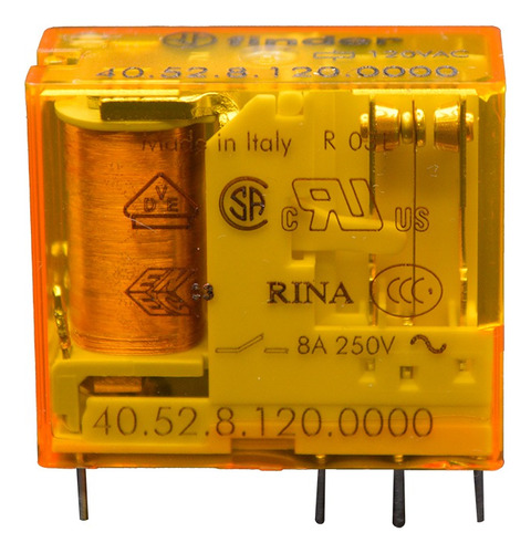 Relevador 8a 250v 2p2t Pack2 Finder 405281200000-pk2