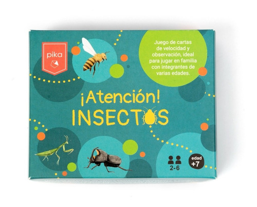 Juego De Cartas Para Niños Atención Insectos Didáctico Pika 