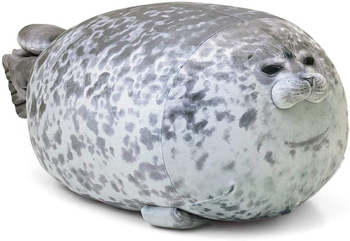 Cute Blob Seal Pillow, Soft Chubby Hug Stuffed Cotton A...