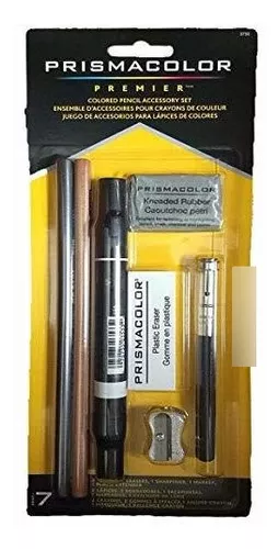 Prismacolor Premier Colored Pencil Accessory Kit with Blenders and Erasers,  7-Piece Set, Multicolor