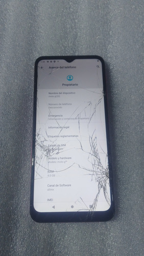Motorola G20 Con Detalle En Cristal Rosa Chicle (Usado)