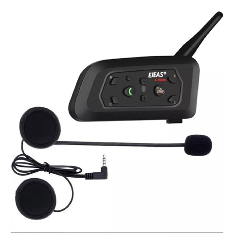 Intercomunicador Para Casco Con Bluetooth - Ejeas  - V6pro