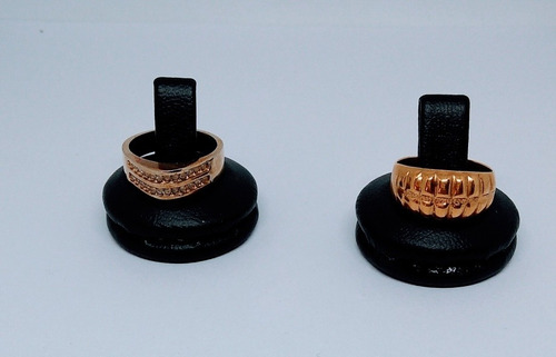 Combo De Anillos Vintage Enchapados En Oro (cod.20)