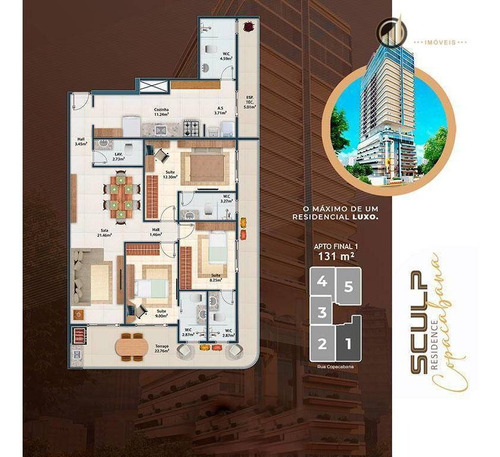 Imagem 22 de 30 de Apartamento Duplex Com 5 Dormitórios À Venda, 263 M² Por R$ 4.018.800,00 - Guilhermina - Praia Grande/sp - Ad0009