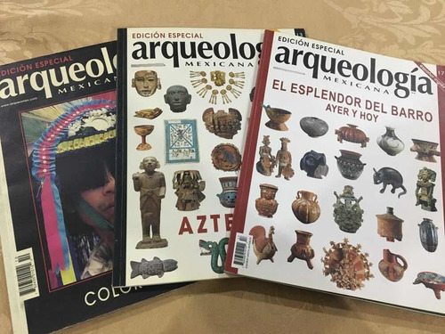 Lote De Tres Revistas Arqueología Mexicana Edición Especi
