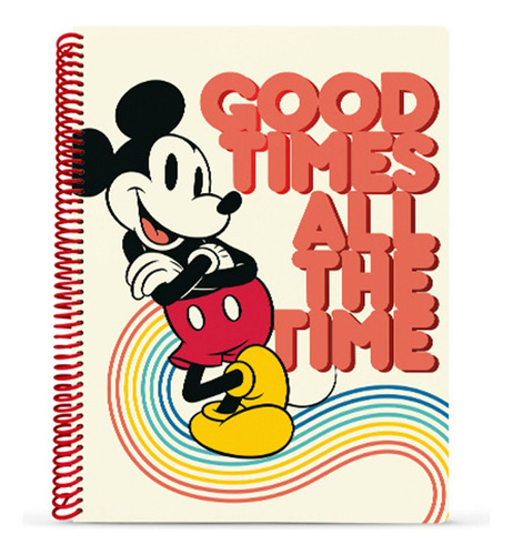Cuaderno Universitario Flex Mickey Mouse 80 Hojas Mooving