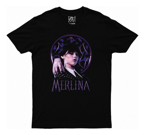 Merlina Addams Wednesday Varios Polera Niño Unisex Dtf