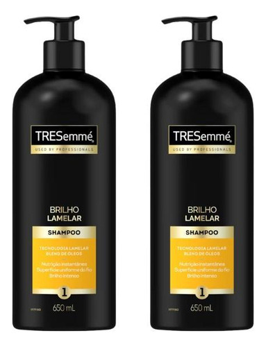  Shampoo Tresemme Brilho Lamelar 650ml-kit C/2un