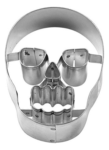 Cortador De Galletas Calavera 3.25puLG R&m, Plata