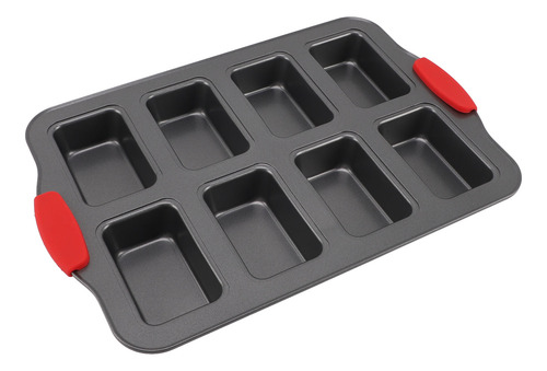 Molde Para Hornear Pan, 8 Cavidades, Mini Acero Al Carbono,