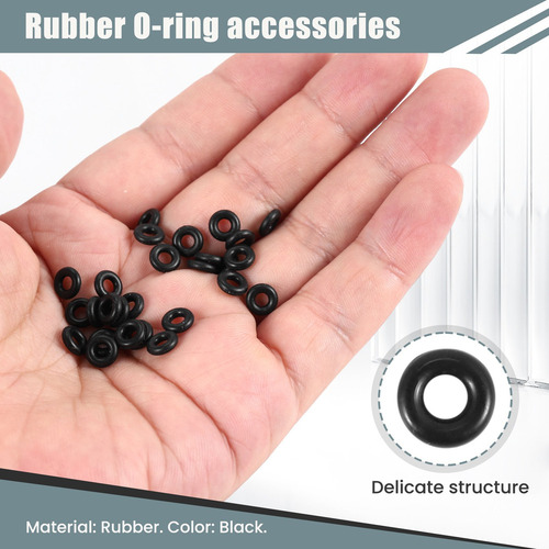 30 Piezas De Anillos De Goma De 2,5 Mm X 6,5 Mm X 2 Mm Para
