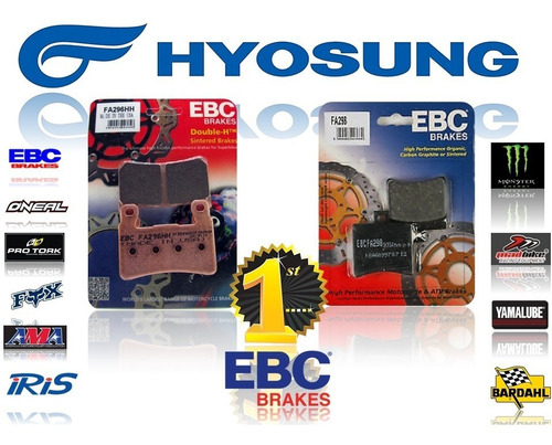 Pastilla De Freno Ebc Juego Completo Hyosung Gd 250 13-16