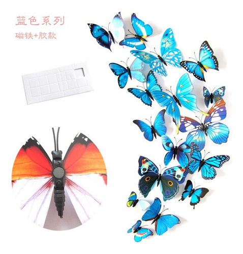 11 Juegos De Pegatinas De Pared De Mariposa 3d Para El Hogar