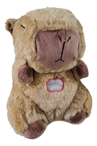 Peluche Apego Capibara Que Respira Luz Y Sonido 25x20 Marrón