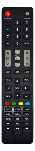 Controle Para Tv Semp Toshiba 40l2400 32l2400 Ct-6700 Ct6710 Cor Preto