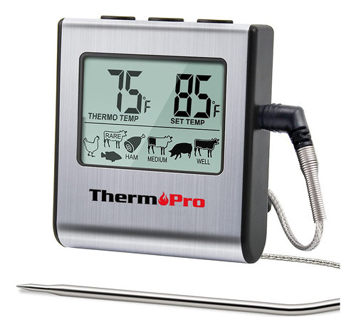 Thermopro Tp-16  Pantalla Grande  Digital  Para Cocinar Carn