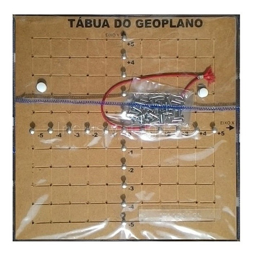 Imagem 1 de 4 de Tábua Geoplano - Coordenadas Cartesianas Braille Baixa Visão